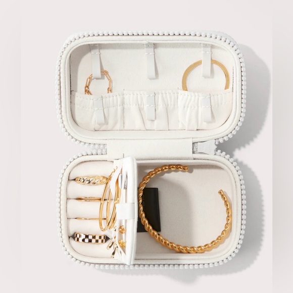 Dagne Dover Small Frankie Jewelry case in color Moonbeam - Picture 2 of 5